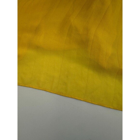 Torrid Yellow Pleated Dress Gown Maxi Long Pullover Sleeveless Scoop Women Large - Picture 6 of 16